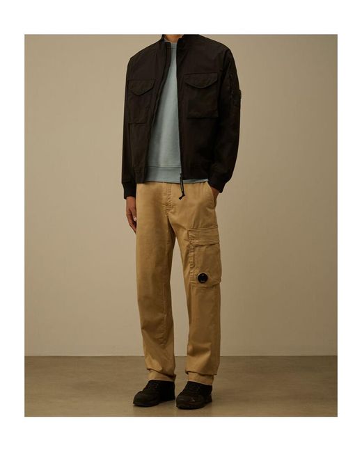 C P Company Black Flap-Pocket Jacket for men