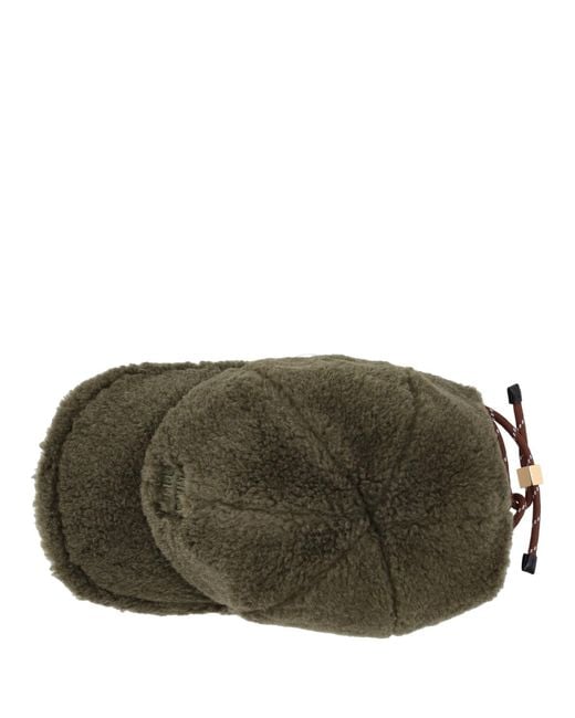 Miu Miu Green Logo-Detailed Baseball Cap