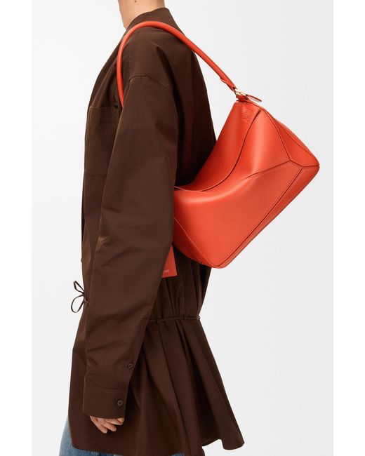 Loewe Red Medium Featherlight Puzzle Shoulder Bag