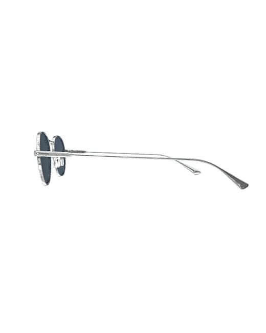Saint Laurent Blue Eyewear Round-Frame Sunglasses for men