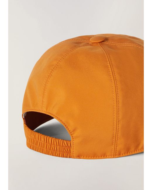 Loro Piana Orange Logo Baseball Cap for men