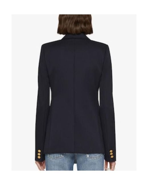 Givenchy Blue Double-Breasted Long-Sleeved Blazer