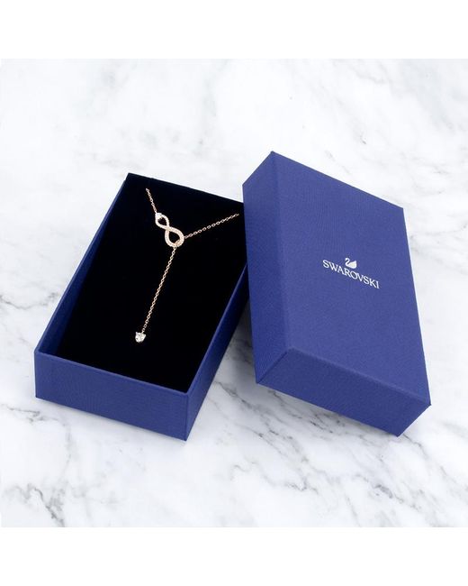 Swarovski White Endless Symbol Necklace