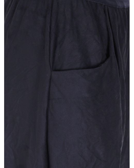Maria Calderara Blue Elastic-Waist Casual Trousers