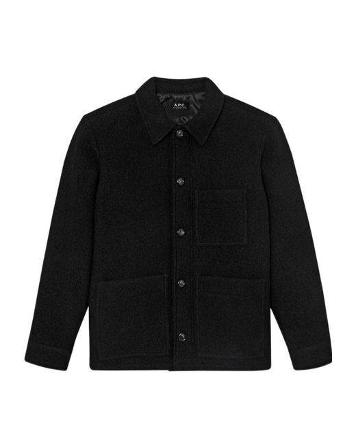 A.P.C. Black Emile Jacket for men