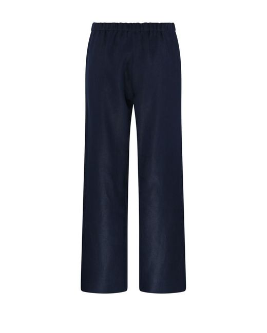 Max Mara Blue 'S Amedea Wide Leg Pants
