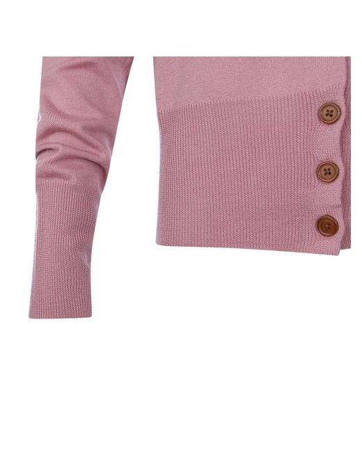 Vivienne Westwood Pink Orb Button-Up Cardigan