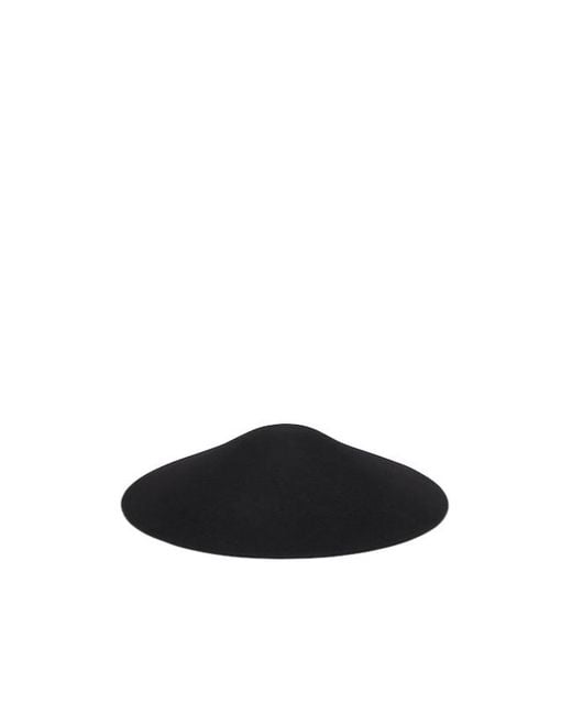Jacquemus Black Solid Wool Hat