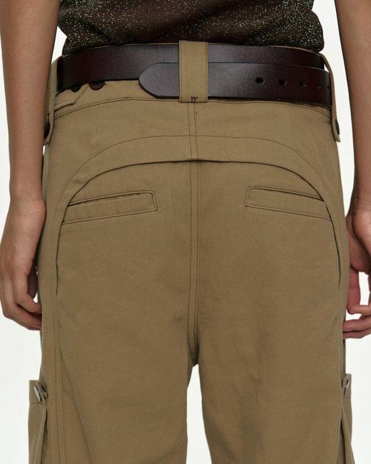 ANDERSSON BELL Green Patchwork Cargo Pants