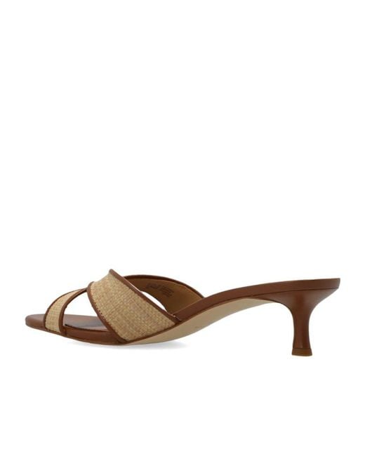 MICHAEL Michael Kors Brown Cassidy Heeled Mules