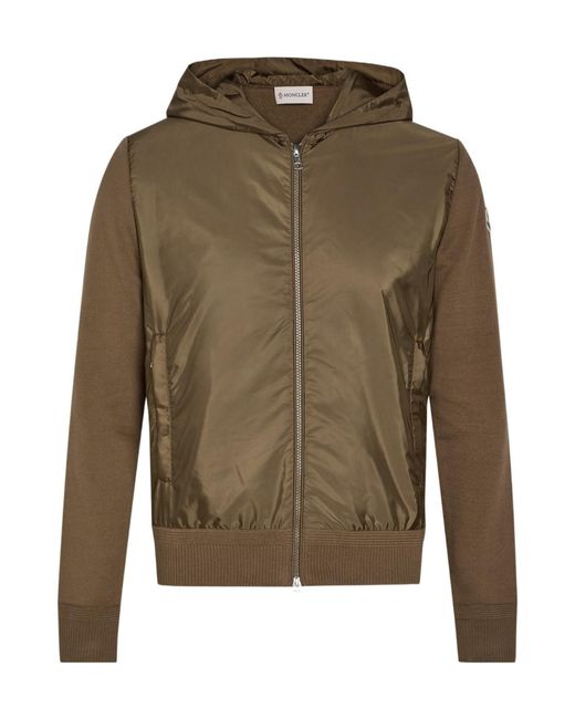Moncler Green Cotton-Blend Jacket for men