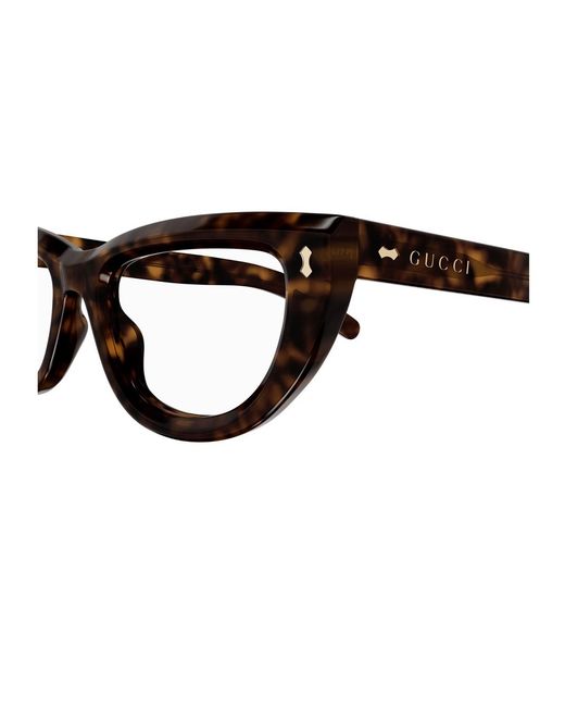 Gucci White Eyewear Cat-Eye Frame Glasses