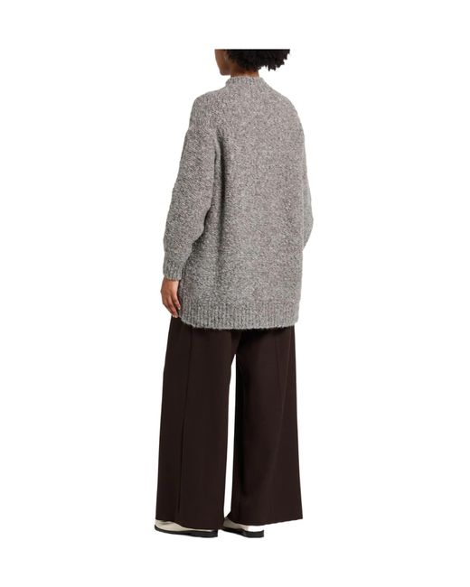Isabel Marant Gray Turtleneck Mid-Length Knit Sweater
