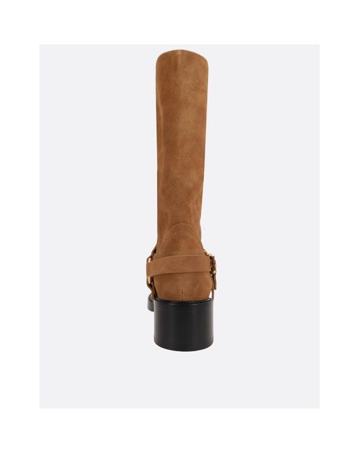 Chloé Brown Chloé Round-Toe Ankle Boots