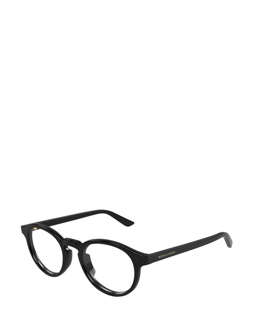 Bottega Veneta Black Eyewear Oval Frame Glasses for men