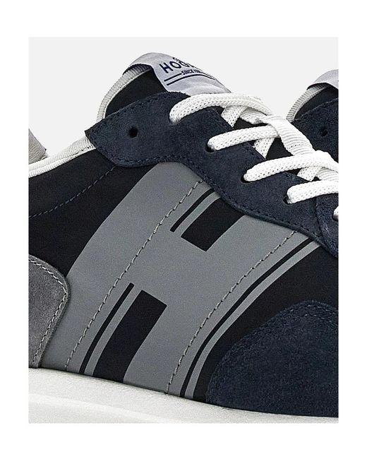 Hogan Blue H601 Lace-Up Sneakers for men