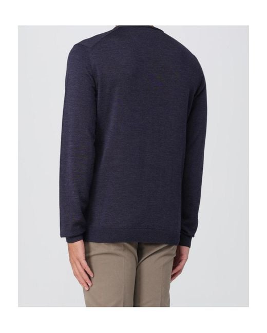 Roberto Collina Blue Merino Wool Knitwear for men