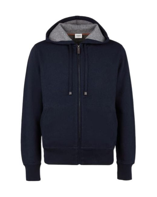 Tod's Blue Cashmere-Blend Jersey Jacket for men