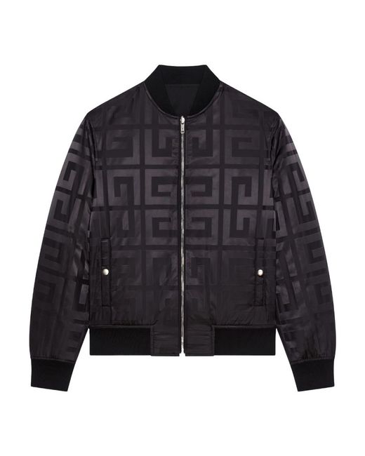 Givenchy Blue 4G Plaque Reversible Bomber Jacket for men