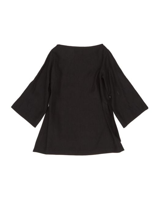 The Row Black Long-Sleeved Pullover