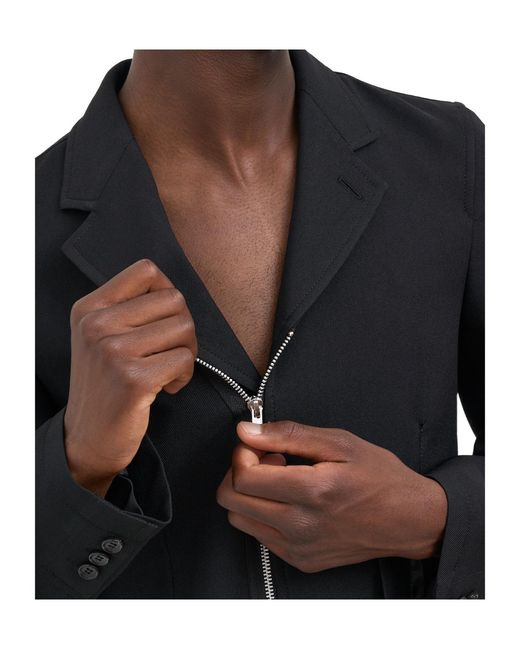 Comme des Garçons Black Collared Jacket for men