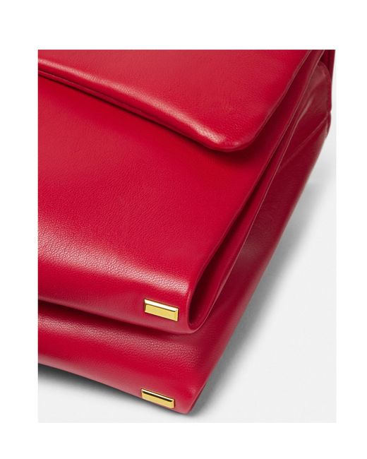 Versace Red Chain-Linked Shoulder Bag