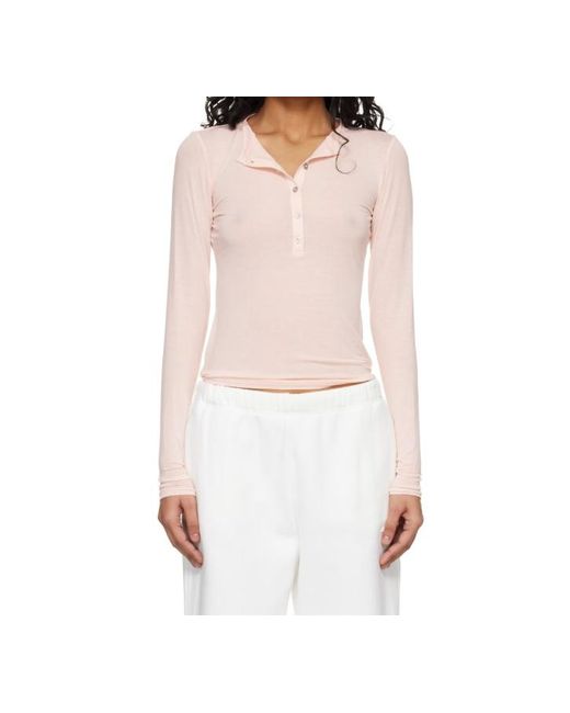 Skims White Translucent Elastic Blouse