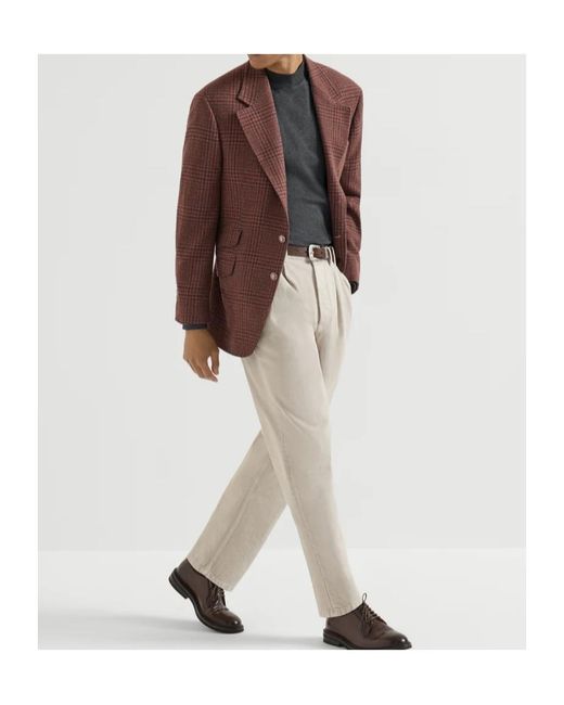 Brunello Cucinelli Gray Long-Sleeve Mock-Neck T-Shirt for men