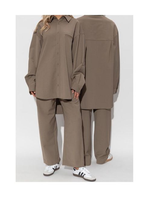 Entire studios Brown Belt-Loops Trousers for men
