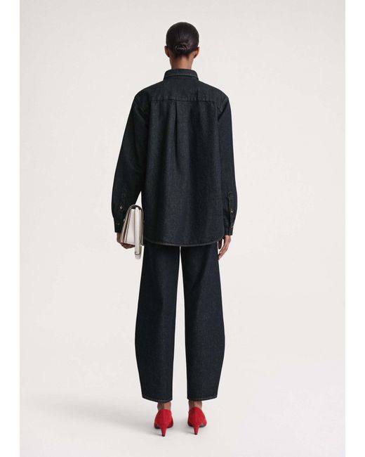 Totême Blue Long-Sleeved Denim Shirt