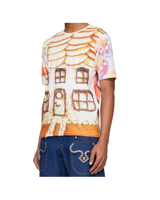 Chopova Lowena Blue Short-Sleeved T-Shirt for men