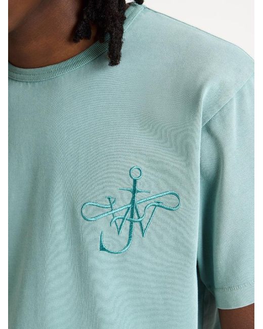 J.W. Anderson Blue Ribbon Anchor T-Shirt for men