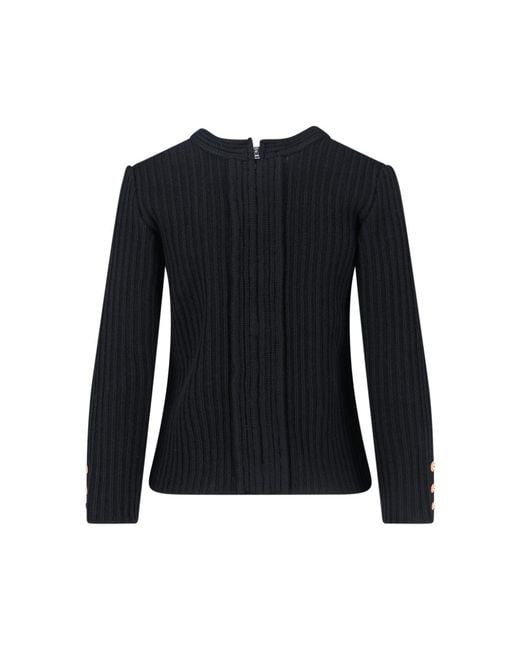 Isabel Marant Black Dixie Ribbed Knit Sweater