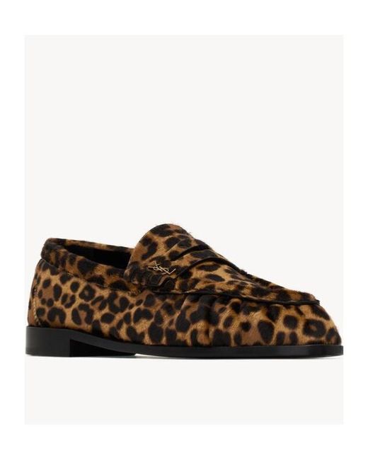 Saint Laurent Brown Le Loafer Penny Slippers