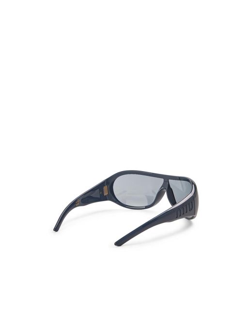 Miu Miu White Glossy Dark Wraparound Shield Sunglasses