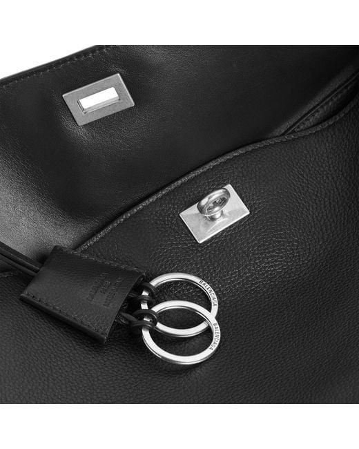 Balenciaga Black Rodeo Handbag Large Grained Calfskin