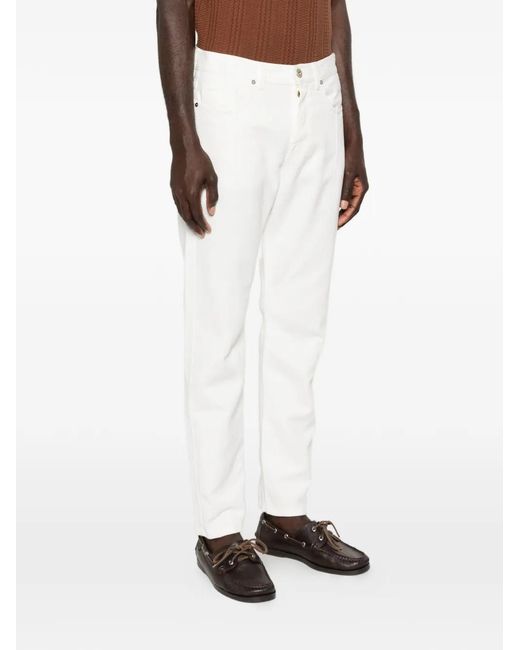 Eleventy White Five-Pockets Jeans for men