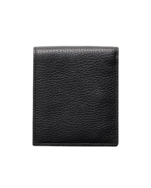 Prada Black Logo Plaque Bifold Wallet for men