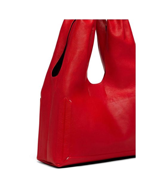Maison Margiela Red Medium Box Shoulder Bag