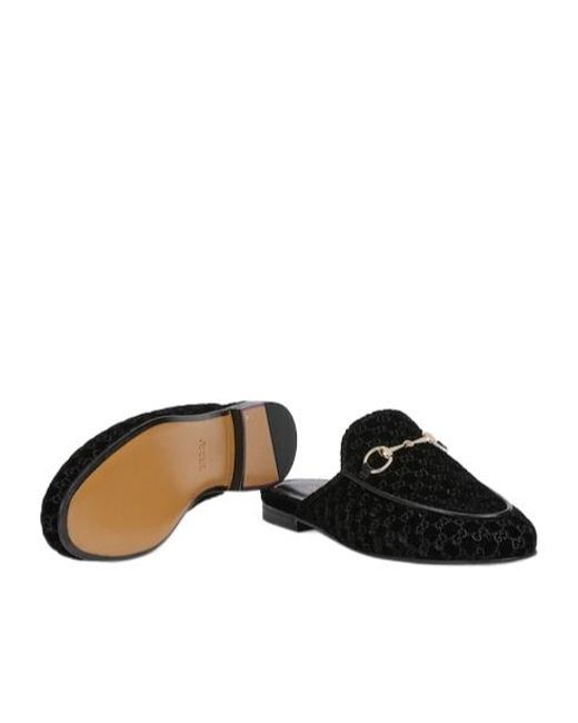 Gucci Black Princetown Slipper