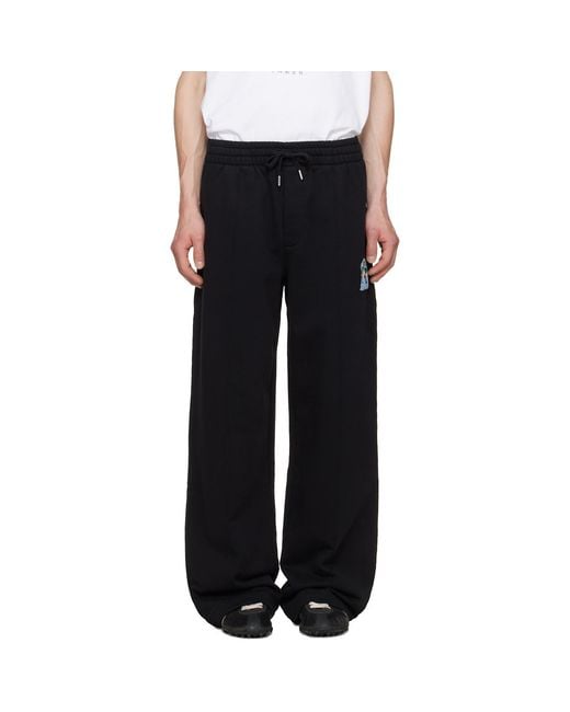 Casablanca Black Drawstring Pants for men