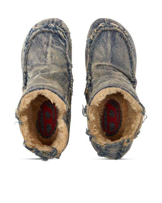 DIESEL Gray D-Woodstock Boots