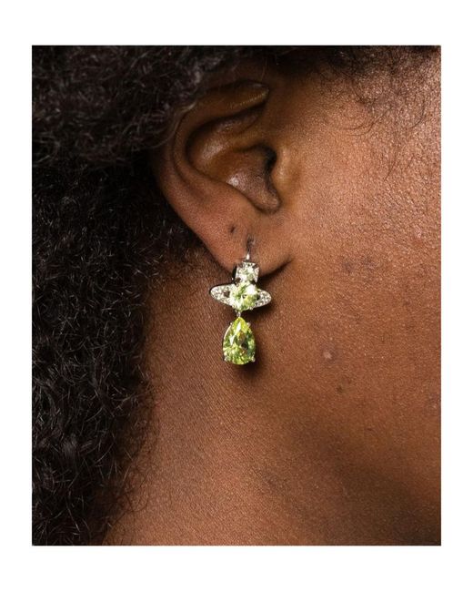 Vivienne Westwood White Pendant Earrings