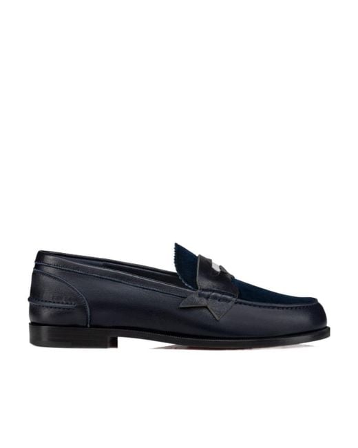 Christian Louboutin Blue Round-Headed Love Shoes