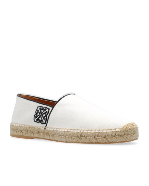 Off-White c/o Virgil Abloh White Anglette Arrow-Embroidered Slip-On Espadrilles for men