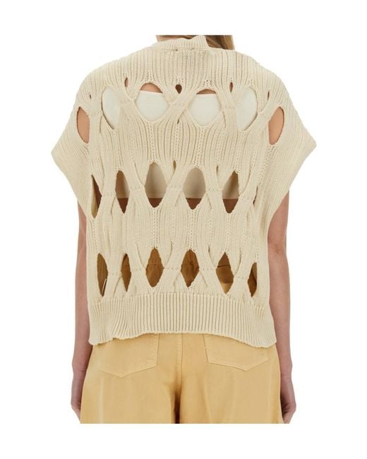 Alysi Natural Springtime Knit Jersey Top