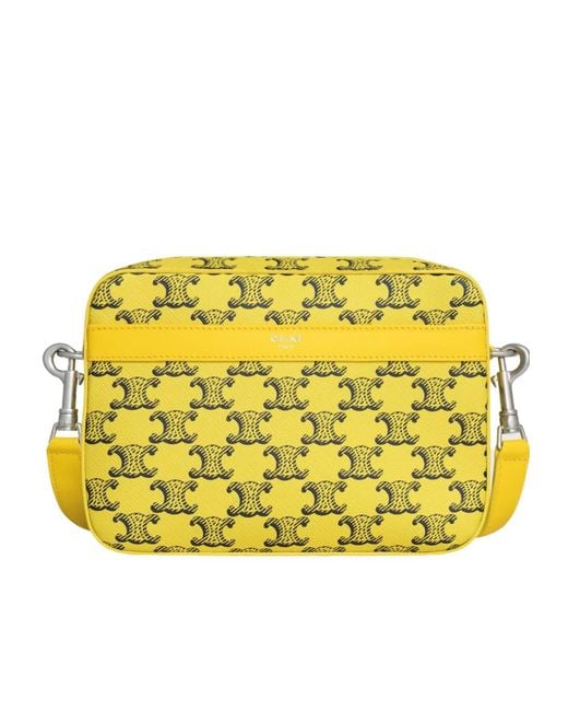 Céline Yellow Small Messenger Bag for men