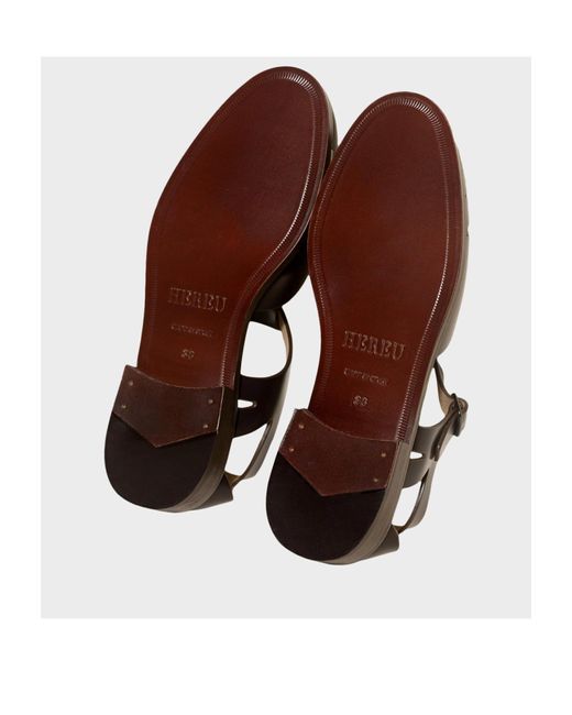 Hereu Brown Pesca Sandals