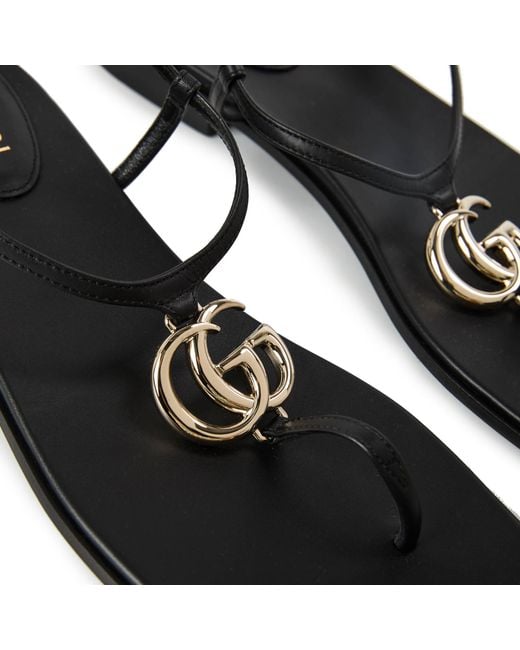 Gucci Brown Simple Flat Sandals