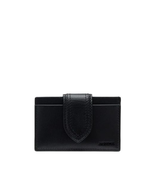 Jacquemus Black Le Porte Carte Bambino Flap Coin Purse